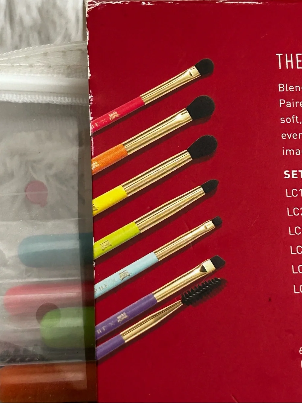 Morphe x Lucky Charms Colorful Brush Set with Clear Charm Pouch